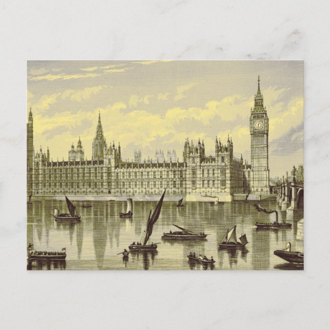 Carte Postale Parlement de Londres Big Ben Thames Westminster 18 (Devant)