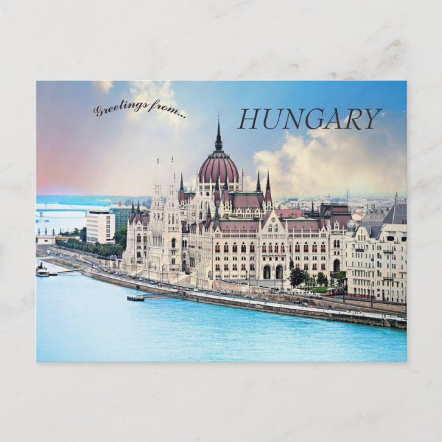 Carte Postale Parlement hongrois Bâtiment Budapest Hongrie (Devant)