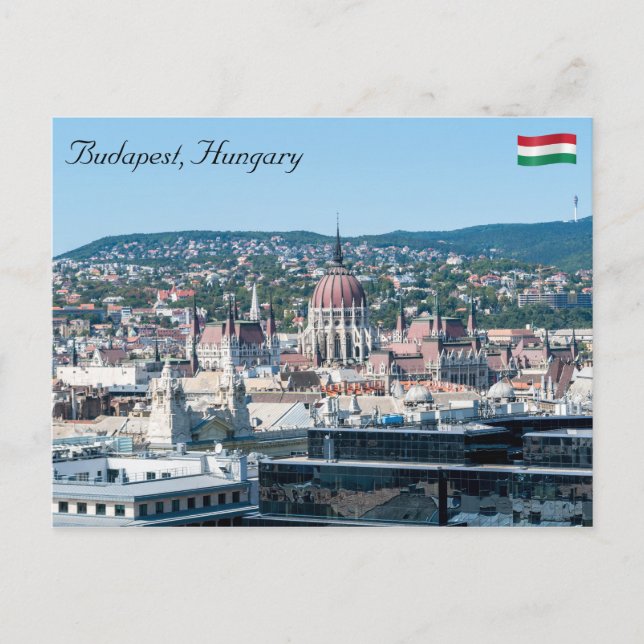 Carte Postale Parlement hongrois - Budapest, Hongrie (Devant)