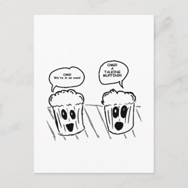 Carte Postale Parler de Muffin (Devant)