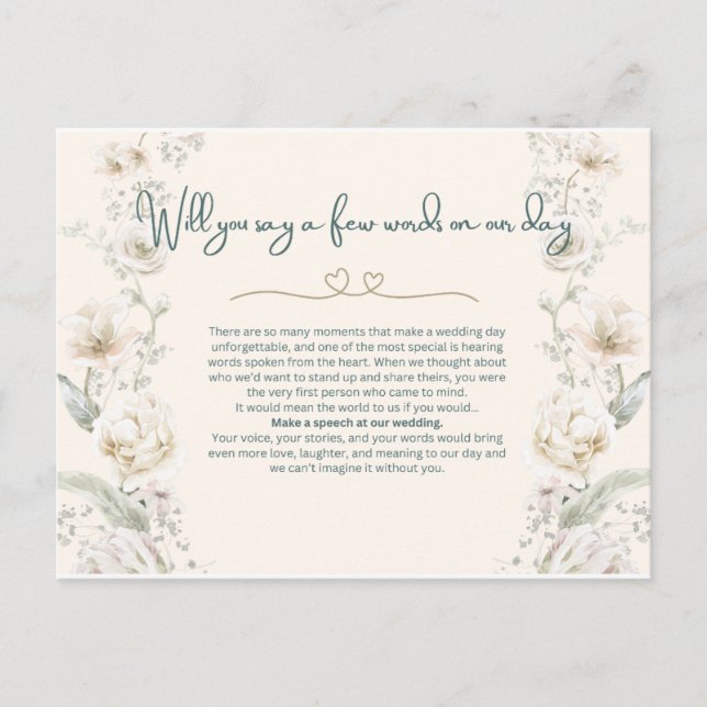 Carte Postale Parlerez-vous en ce jour - Proposition (Devant)