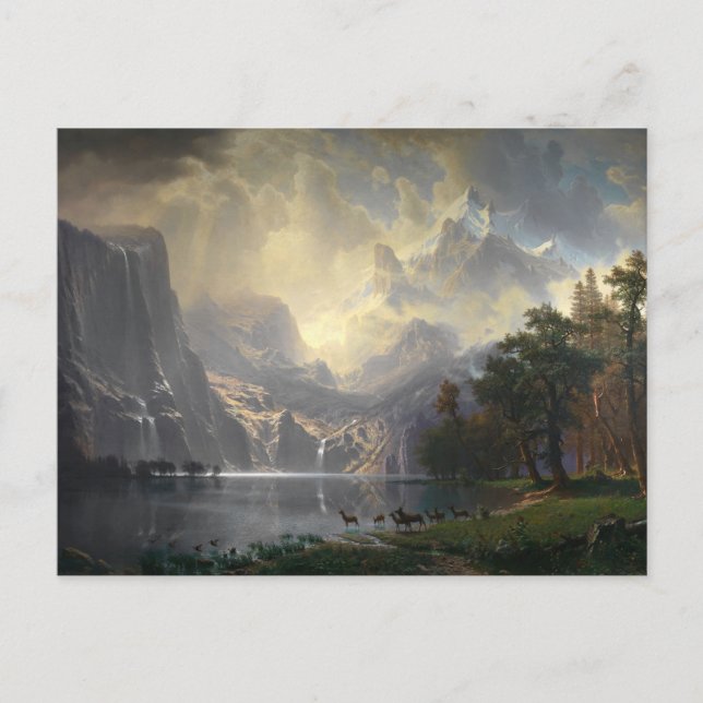 Carte Postale Parmi la Sierra Nevada, la vallée de Yosemite (Devant)