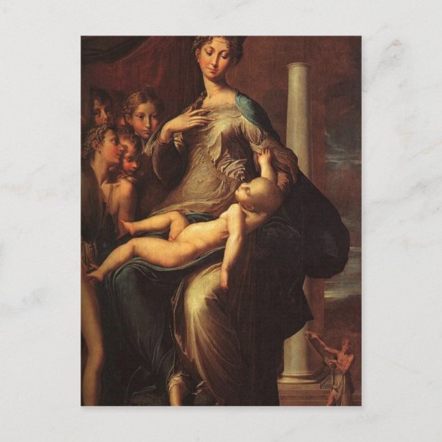 Carte Postale Parmigianino Madonna mit dem langen (Devant)