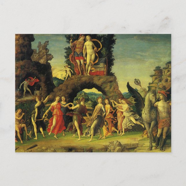 Carte Postale Parnassus, Mars et Vénus par Andrea Mantegna (Devant)