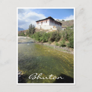 Carte Postale paro dzong bhutan
