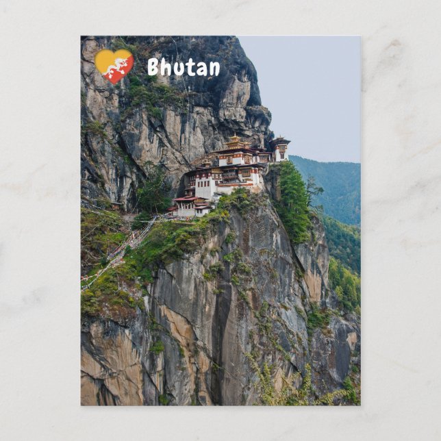 Carte Postale Paro Taktsang : Le monastère du nid de tigre - Bho (Devant)