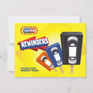 Carte Postale Parodie vintage VHS Ice Pop
