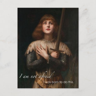 Carte Postale Paroles d'encouragement de Saint Jean d'Arc
