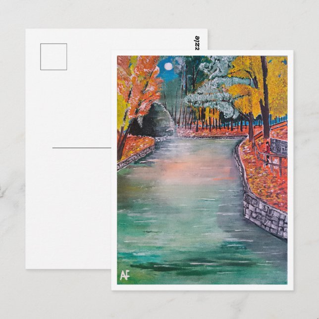 Carte Postale Parque de San Vicente Peinture d'Alfred Fox (Devant / Derrière)