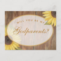 Parrain et Marraine Proposition Rustique Tournesol