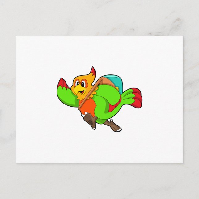 Carte Postale Parrot as Hiker (Devant)
