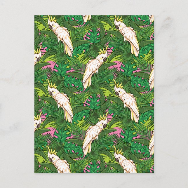 Carte Postale Parrot Pattern (Devant)