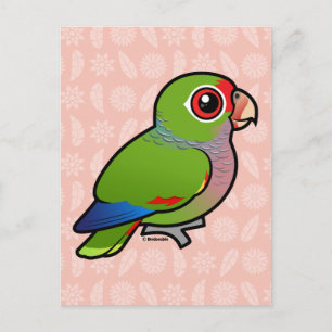 Carte Postale Parrot vinacé Birdorable