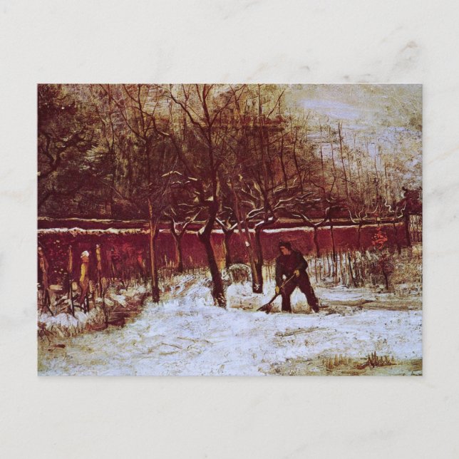 Carte Postale Parsonage Garden à Nuenen par Vincent van Gogh (Devant)