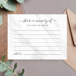 Carte Postale Partagez un souvenir Mariage en marbre blanc