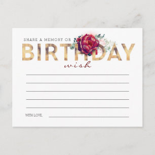 Carte Postale Partagez votre mémoire ou votre anniversaire Souha