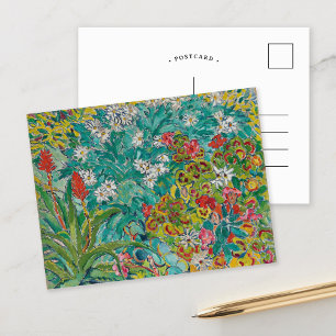 Carte Postale Parterre de fleurs   Louis Valtat