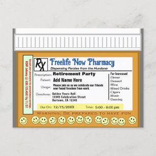 Carte Postale Parti de retraite RX pour le plaisir
