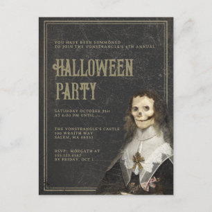 Carte Postale Parti gothique victorien d'Halloween pour adultes