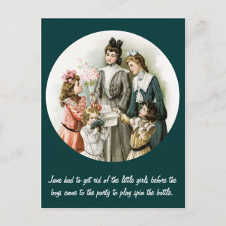 Carte Postale Parti Humour vintage