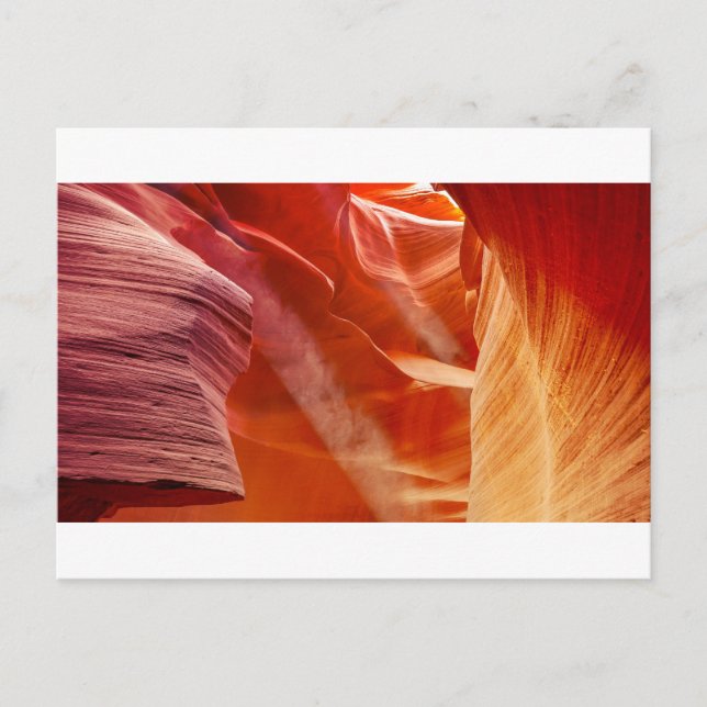 Carte Postale particules de poussière dans le rayon de lumière (Devant)