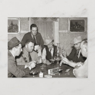 Carte Postale Partie de poker, 1939