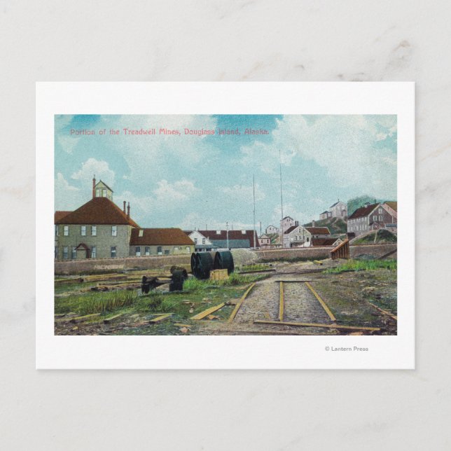 Carte Postale Partie des mines TreadwellDouglass Island, AK (Devant)