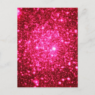 Carte Postale Parties scintillant Astral rose chaud