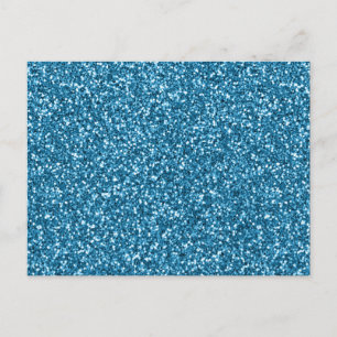 Carte Postale Parties scintillant bleue de Boston