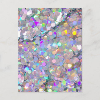 Carte Postale Parties scintillant Confetti Sparkles
