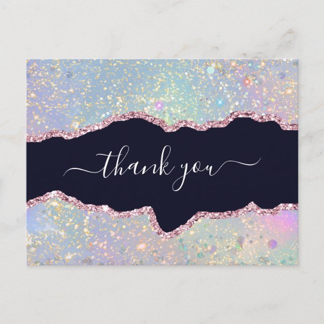 Carte Postale Parties scintillant de vieillissement holographiqu (Devant)
