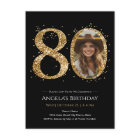 Parties scintillant d'or 80e anniversaire Photo