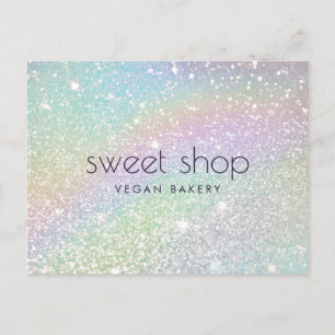 Carte Postale Parties scintillant holographique Boulangerie, Suc