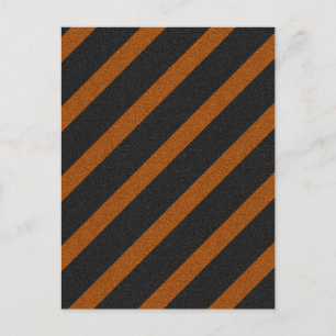 Carte Postale Parties scintillant Orangle et bandes noires