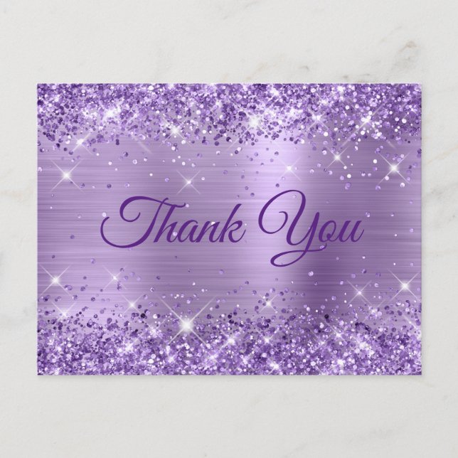 Carte Postale Parties scintillant Peau violet clair 50e Annivers (Devant)