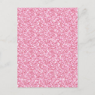 Carte Postale Parties scintillant rose fille imprimée