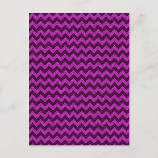 Carte Postale Parties scintillant Zag Purple Zig (Devant)