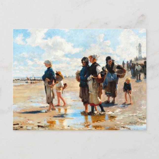 Carte Postale Partir à la pêche par John Singer Sargent (Devant)