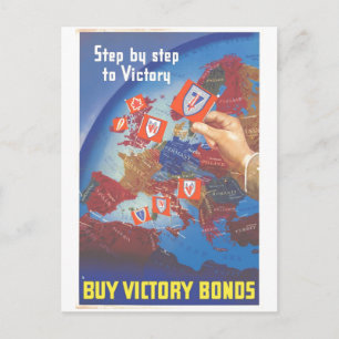 Carte Postale Pas à pas à la victoire ... Acheter des obligation