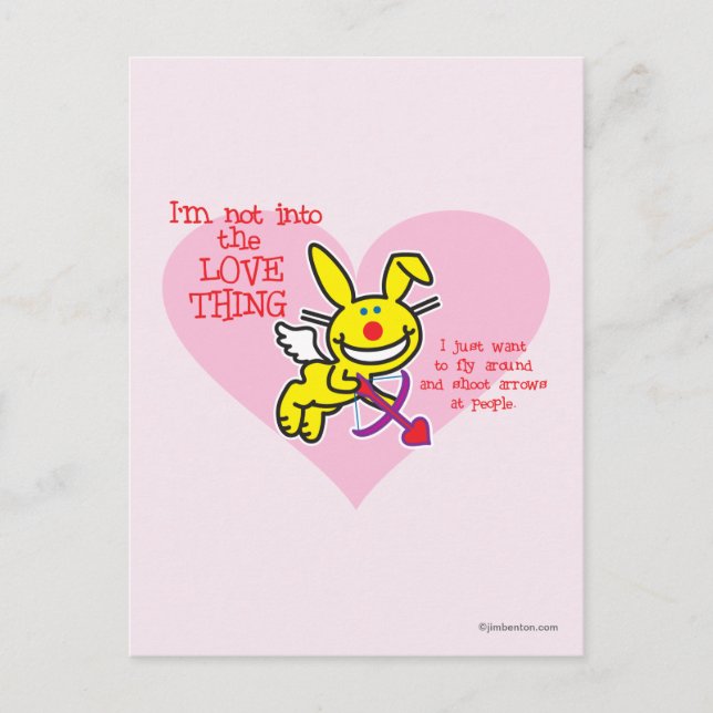 Carte Postale Pas Dans L'Amour (Devant)