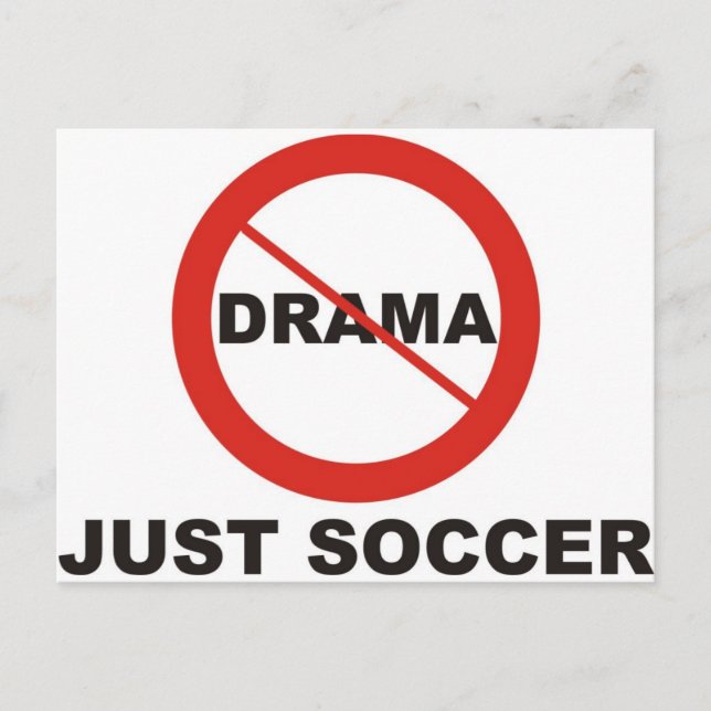 Carte Postale Pas de drame juste le football (Devant)
