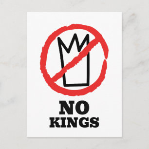 Carte Postale Pas de logo de rois, conception de panneau d'arrêt