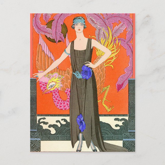 Carte Postale Pas de Merci par George Barbier (Devant)