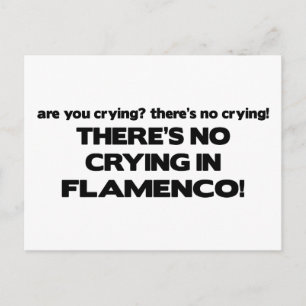 Carte Postale Pas de pleure - Flamenco