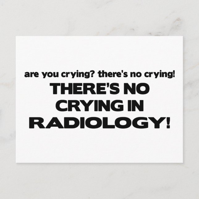 Carte Postale Pas de plis en radiologie (Devant)