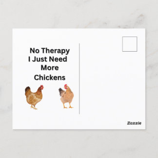 Carte Postale Pas de thérapie. J'Ai Juste Besoin De Plus De Poul