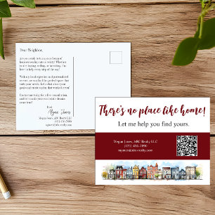 Carte Postale Pas d'endroit comme maison Immobilier Burgandy Mar