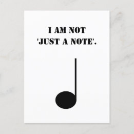 Carte Postale Pas Juste Une Note Humour Musique Drôle