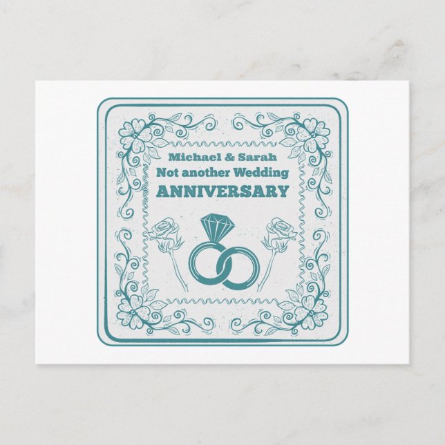 Carte Postale Pas un autre anniversaire de mariage (Devant)