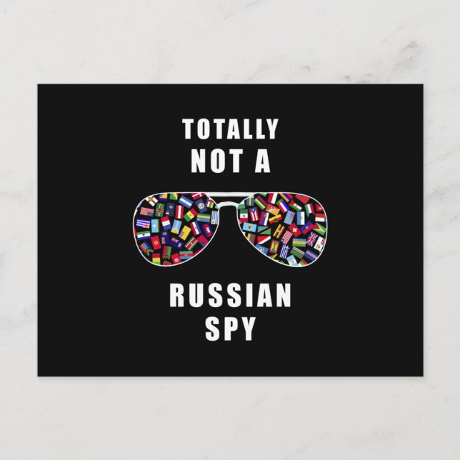 Carte Postale Pas un espion russe (Devant)